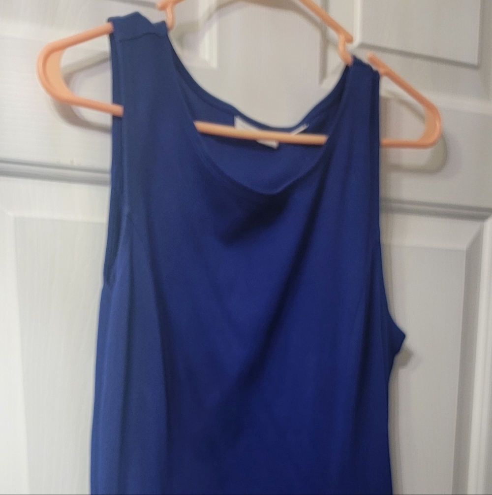 Casual Royal Blue and Black Dress